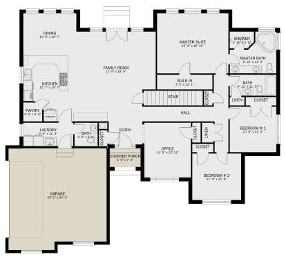 Main Floor  for House Plan #2802-00325