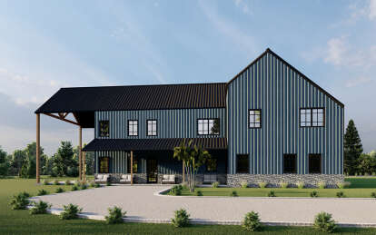 Barn House Plan #625-00026 Elevation Photo