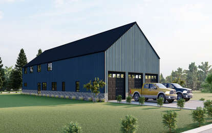 Barn House Plan #625-00026 Elevation Photo