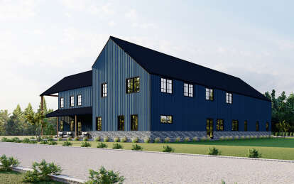 Barn House Plan #625-00026 Elevation Photo