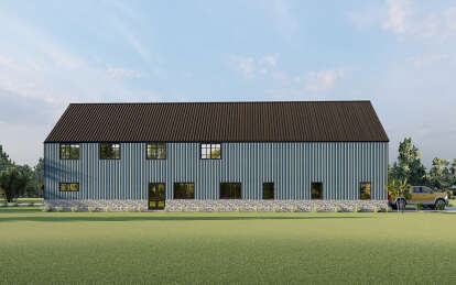 Barn House Plan #625-00026 Elevation Photo
