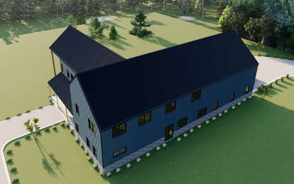 Barn House Plan #625-00026 Elevation Photo