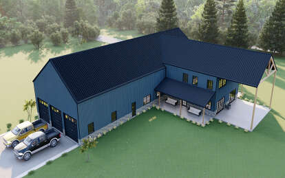 Barn House Plan #625-00026 Elevation Photo