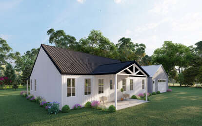 Barn House Plan #625-00028 Elevation Photo