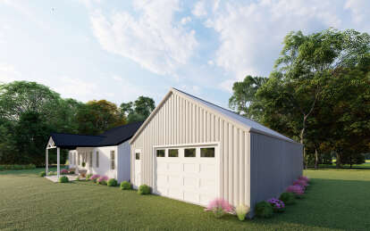 Barn House Plan #625-00028 Elevation Photo