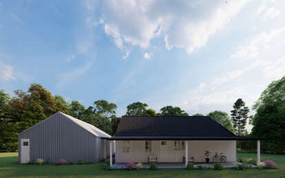 Barn House Plan #625-00028 Elevation Photo