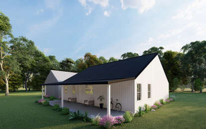 Barn House Plan #625-00028 Elevation Photo