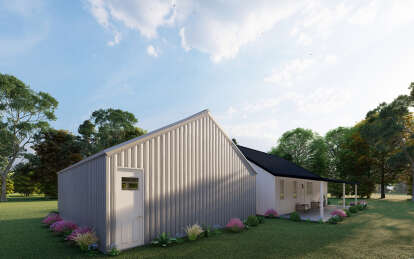 Barn House Plan #625-00028 Elevation Photo