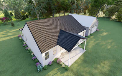 Barn House Plan #625-00028 Elevation Photo