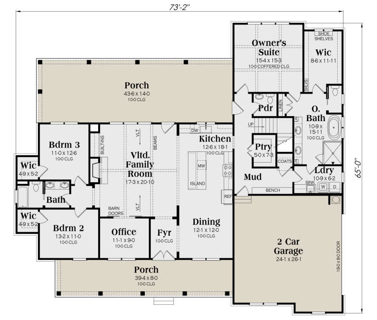 House Plan House Plan #32126 Drawing 1