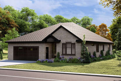 Traditional House Plan #035-01108 Elevation Photo