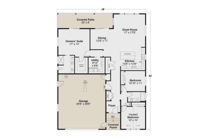 Main Floor  for House Plan #035-01108