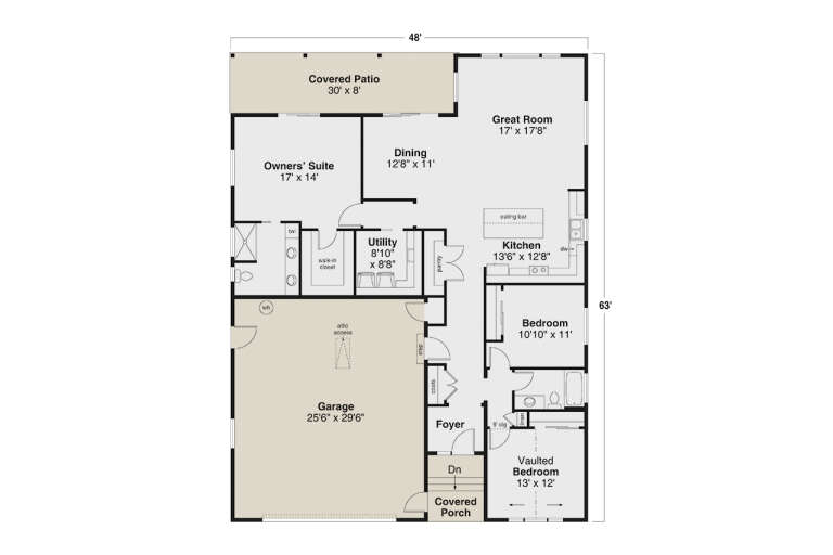 House Plan House Plan #32132 Drawing 1