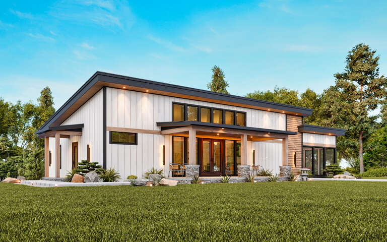 House Plan House Plan #32135 Angled Front Elevation