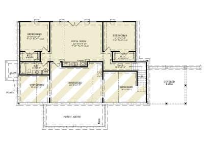 Basement for House Plan #699-00399
