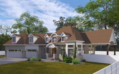 Mediterranean House Plan #2802-00327 Elevation Photo