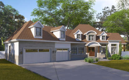 Mediterranean House Plan #2802-00327 Elevation Photo