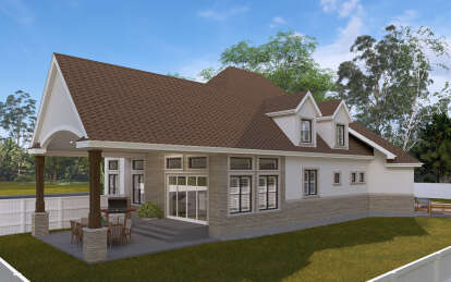 Mediterranean House Plan #2802-00327 Elevation Photo