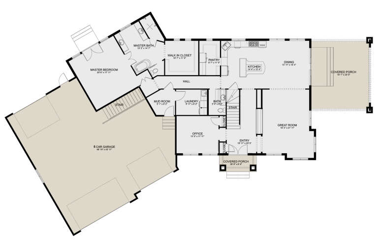 House Plan House Plan #32136 Drawing 1