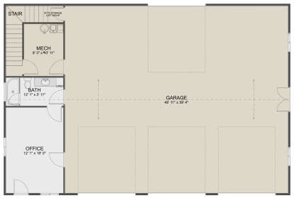 Garage Floor for House Plan #2802-00329
