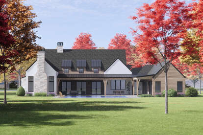 Modern Transitional House Plan #7983-00124 Elevation Photo
