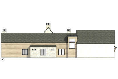 Modern Transitional House Plan #7983-00124 Elevation Photo