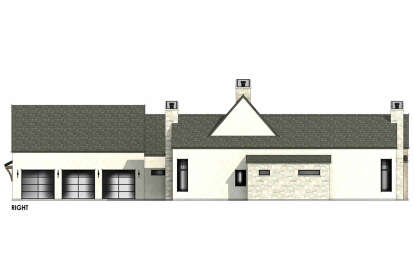 Modern Transitional House Plan #7983-00124 Elevation Photo