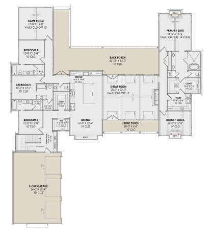 Main Floor  for House Plan #7983-00124
