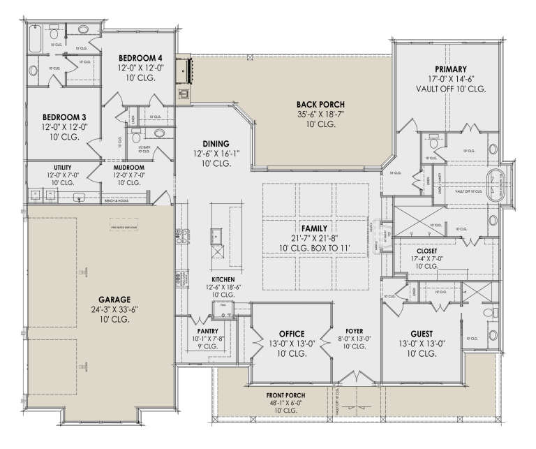 House Plan House Plan #32141 Drawing 1