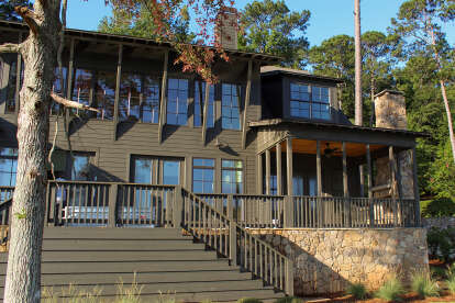 Lake Front House Plan #1070-00361 Build Photo