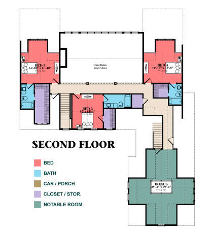 Second Floor for House Plan #1070-00361