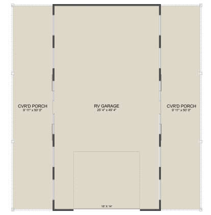 Garage Floor for House Plan #2802-00330