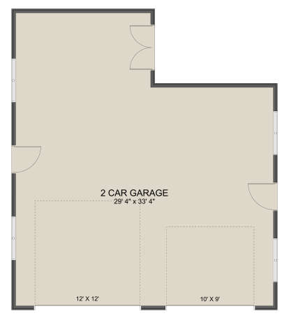 Garage Floor for House Plan #2802-00331