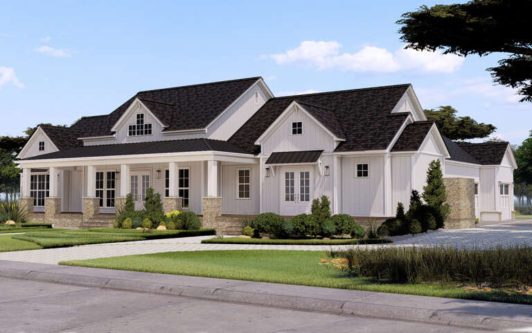 House Plan House Plan #32145 Angled Front Elevation