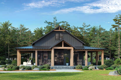 Barn House Plan #041-00376 Elevation Photo
