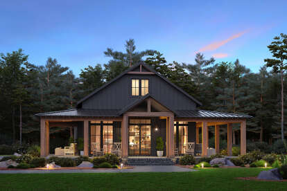 Barn House Plan #041-00376 Elevation Photo