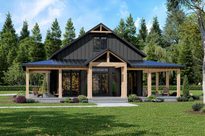 Barn House Plan #041-00376 Elevation Photo