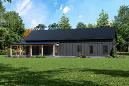 Barn House Plan #041-00376 Elevation Photo