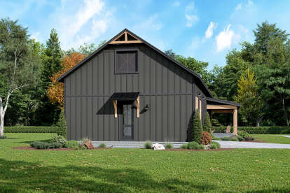 Barn House Plan #041-00376 Elevation Photo