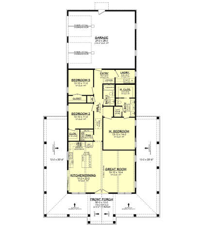 Main Floor  for House Plan #041-00376