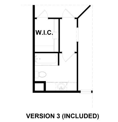 Alternate Second Floor Layout for House Plan #6316-00015