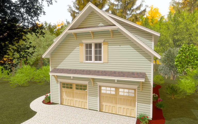 House Plan House Plan #32149 Angled Front Elevation