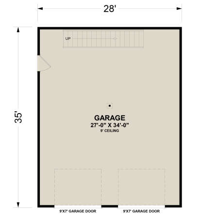 Garage Floor for House Plan #6316-00016