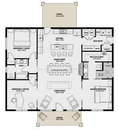 Main Floor  for House Plan #2699-00040