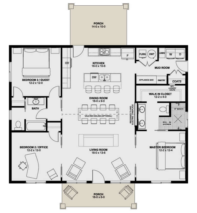 House Plan House Plan #32150 Drawing 1