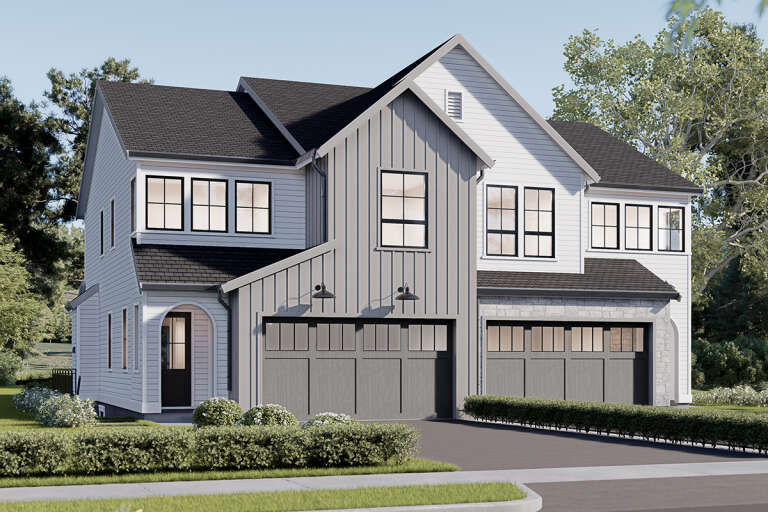 House Plan House Plan #32153 Angled Front Elevation