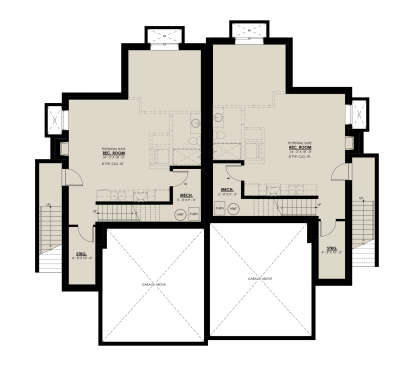 Basement for House Plan #8937-00105