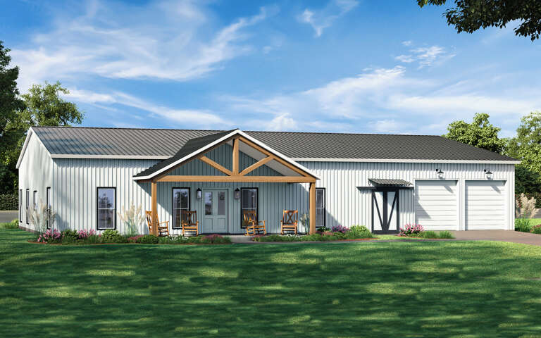 House Plan House Plan #32155 Angled Front Elevation