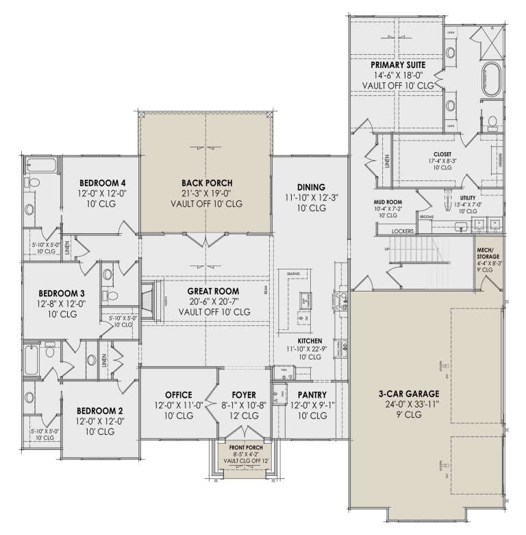 House Plan House Plan #32157 Drawing 1