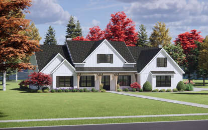 Modern Farmhouse House Plan #7983-00128 Elevation Photo